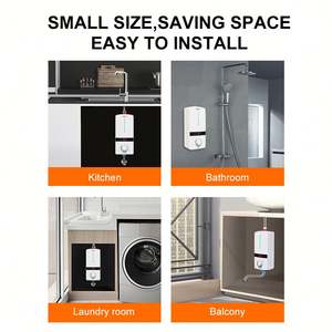 Factory <b>Mini</b> Scaldabagno Electric Istantaneo Good Sale Water <b>Heater</b> Coil Oem Electricity Endless Hot Water Geyser - Product Image 6