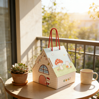 Boîte cadeau de Noël créative et personnalisée de luxe, rigide avec pelliculage brillant, pour bougies, emballage cadeau de Noël pour collations, jouets, cadeaux de fête