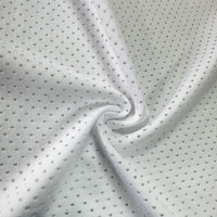 Tissu en filet papillon respirant, extensible, à séchage rapide, teint, 185 g/m², 170 cm, 93,4 % polyester, 6,6 % élasthanne, écologique, pour vêtements de sport