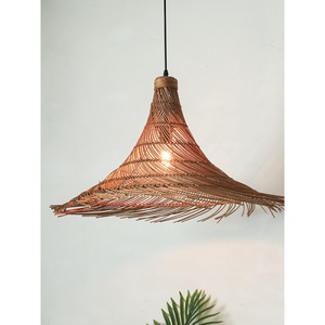 โคมไฟหวายทรงกลม E27 LED สำหรับห้องนอน ห้องนั่งเล่น ร้านอาหาร ร้านน้ำชา - Product Image 5