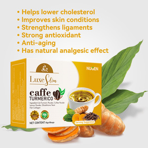 Café au chocolat au curcuma avec collagène et <span class=keywords><strong>glutathion</strong></span> 10g*10 sachets – Favorise l'éclat de la peau et le bien-être quotidien pour les passionnés de beauté - Product Image 5