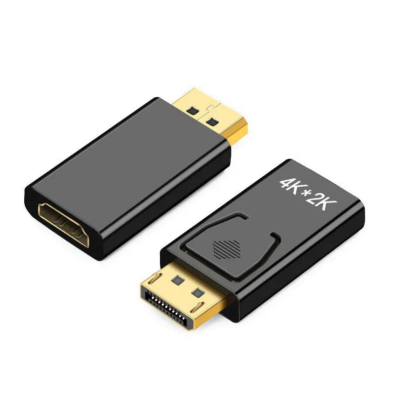 חם 4K DisplayPort כדי HDMI מתאם ממיר תצוגת יציאת זכר DP לנקבה HD טלוויזיה כבל מתאם וידאו אודיו עבור PC טלוויזיה