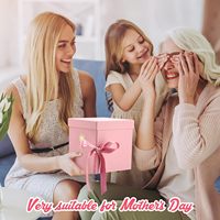 Direkt vom Hersteller: Rotierende Doppelschicht-Geschenkbox mit Schleife, Großhandel Maßgefertigte Verpackung für Schokolade, Blumen, Schmuck mit Innentablett