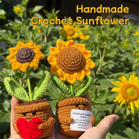 Jouets en peluche sur le thème des plantes, faits main au crochet, rembourrés en coton PP, vente en gros d'usine, jouets doux en vrac, unisexe
