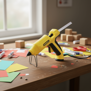 Pistola de pegamento termofusible Stanley de 50 vatios con soporte para manualidades y proyectos de bricolaje - Product Image 3