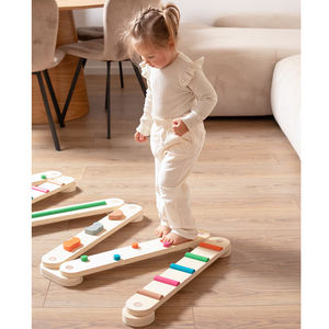 Poutre d'équilibre en bois Montessori pour tout-petits pour le type de lits d'enfants de ferme - Product Image 1