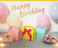 Boîtes en papier colorées avec poignée, boîtes de cadeaux pour fêtes, bonbons, friandises, emballages pour anniversaires, mariages