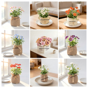 Dahlia artificielle blanche <span class=keywords><strong>à</strong></span> 2 têtes, toucher réel, avec feuilles luxuriantes, fleur en soie pour <span class=keywords><strong>bouquet</strong></span> de vase et décoration intérieure, vente en gros - Product Image 6