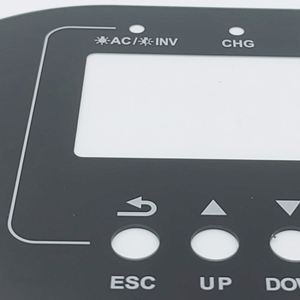 China Factory Made Machine Front Panel Membrane Keyboard <b>Cover</b> Adhesive Sticker <b>Window</b> Graphic Overlay Arylic Front Panel - Product Image 3
