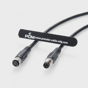 Câble d'extension de capteur M8 à 3 broches A-Code mâle-femelle 22AWG blindé IP67 étanche pour automatisation industrielle et actionneur - Product Image 4
