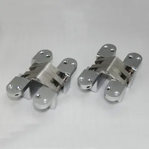 Bisagras de puerta ocultas invisibles ocultas de aleación de zinc <span class=keywords><strong>Bisagra</strong></span> <span class=keywords><strong>oculta</strong></span> <span class=keywords><strong>Soss</strong></span> Cross para puertas al ras - Product Image 3