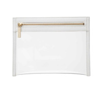Pochette de luxe transparente en PVC personnalisée, petite trousse de maquillage, sac fourre-tout pour femme, style national, été/hiver, étanche et portable