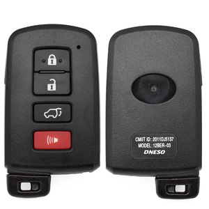 Carcasa de Repuesto Universal para <span class=keywords><strong>Llave</strong></span> Inteligente de 4 Botones, Material ABS, Cubierta para Llaves de <span class=keywords><strong>Coche</strong></span> con Hoja sin Cortar - Product Image 4