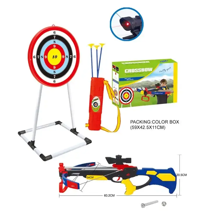 EPT Boy Outdoor Sport Armbrust-Schieß spiel Kunststoff-Bogens chießen Übungs ziel Toy Shoot Kid Game Shooting Bogen und Pfeil für Kinder