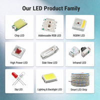 LED SMD 2835 Rojo de Doble Chip de Alta Luminosidad para Iluminación de Cultivo de Plantas, Señalización e Indicadores, Cable Dorado, Fábrica OEM