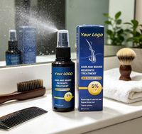 Spray tonifiant capillaire à base de plantes OEM avec extrait de romarin, caféine et peptides, renforce les racines des cheveux, soin du cuir chevelu, brume pour hommes et femmes