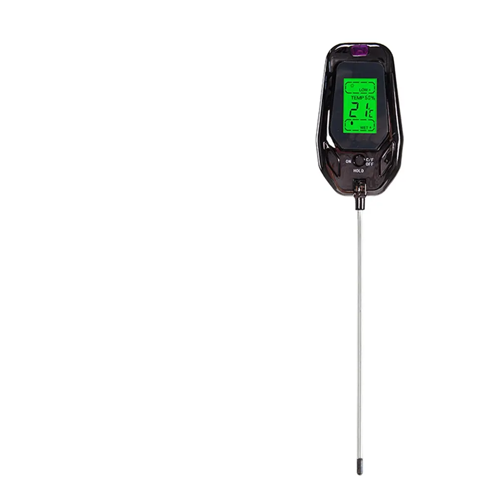 5-In-1 Grondtester Ph Zonlicht Vochtigheid Temp Vochtmeter Digitale Voedingszuurgraad Sensor