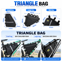 Batterie de Vélo Électrique en Gros 48V 20Ah 52V 30Ah 72V 28Ah, Pack de Batteries au Lithium Triangulaire avec Chargeur pour Vélo Électrique 2000W OEM
