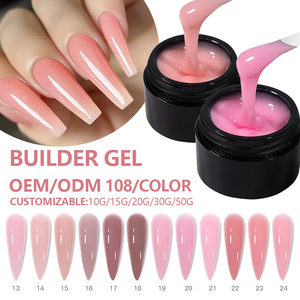 Гель для наращивания ногтей без ТПО, без HEMA, безаллергенный, без нагрева, OEM, твердый гель-лак - Product Image 1