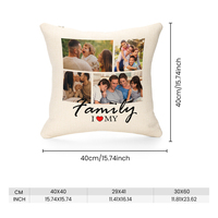 Housse de coussin carrée vierge en lin tricoté de qualité supérieure, douce, écologique, pour sublimation, livraison rapide, pour la maison et l'hôtel