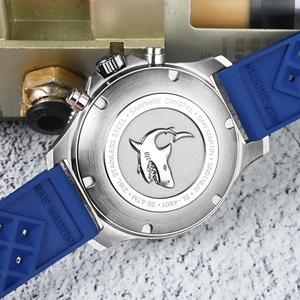 Saint Martin 40mm Diver <b>Chronograph</b> <b>Automatic</b> Watch Men's China Peacock SL-4801 Luminous Sapphire Waterproof 20Bar SN0118G-JS - Product Image 6