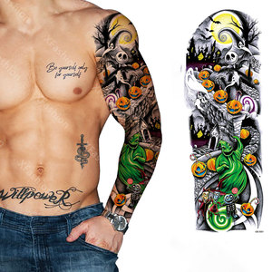 Tatuaje Temporal de <span class=keywords><strong>Manga</strong></span> Completa de Larga Duración, Tatuaje de Animal Totem, Tatuaje Temporal de Gran Tamaño para Hombre - Product Image 4