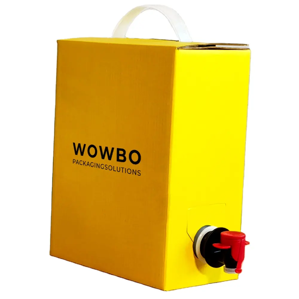 Eco-friendly cheap disposable paper coffee box dispenser 2.5L coffee to go Beverage bag in box
