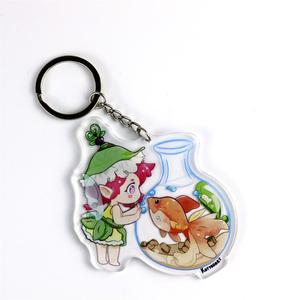 Claro <span class=keywords><strong>Anime</strong></span> de impresión de <span class=keywords><strong>dibujos</strong></span> animados lindo personalizado llavero de acrílico - Product Image 2