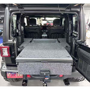 รางลิ้นชักท้ายรถ JLU สำหรับ Wrangler JL 2 ประตู พร้อมตัวแบ่งช่องเก็บของ - Product Image 1