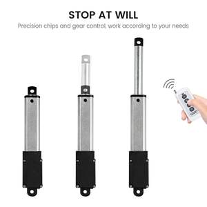 มอเตอร์ไฟฟ้ากระแสตรงขนาด 30 มม. 6V 12V <span class=keywords><strong>24V</strong></span> ความเร็ว 7 มม./วินาที แรงขับ 29 ปอนด์ 128 นิวตัน 13 กิโลกรัม ตัวกระตุ้นเชิงเส้นไฟฟ้าขนาดเล็ก แรงขับสูงสุด - Product Image 5