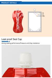 Tùy Chỉnh Xách Tay Nước Uống Chất Lỏng Pouch Bao Bì Nhựa Linh Hoạt Spouted Túi Với Xử Lý Lỗ Cho Sữa Và Các Chất Lỏng Khác - Product Image 2