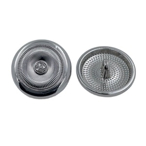 Concave-Convex Stripes Spot Drill Hand-Stitched Buttons Sweater Windbreaker Coat Metal Button - Product Image 1