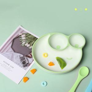 <span class=keywords><strong>Assiette</strong></span> à ventouse en silicone pour bébé, de qualité alimentaire, antidérapante, sans BPA, passe <span class=keywords><strong>au</strong></span> micro-ondes, plats divisés pour enfants, <span class=keywords><strong>assiette</strong></span> à dîner pour bébé avec couvercle - Product Image 4