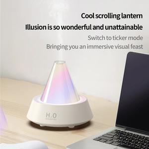 Nuovo Diffusore di Aromi Creativo con Effetto Tramonto a Sette Colori, Umidificatore Intelligente a Ultrasuoni Alimentato USB - Product Image 3