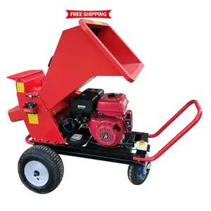 China Forestry Mobile Diesel Engine Wood chipper shredder Branch wood Chip Crusher Machine For Sale