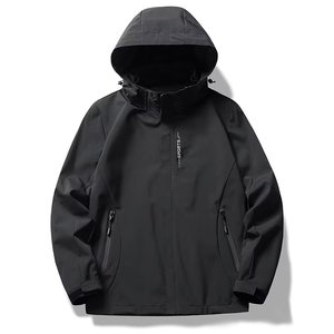 Nouvelle <span class=keywords><strong>veste</strong></span> décontractée écologique pour hommes et femmes, à motif de points, avec capuche amovible, coupe-vent et respirante pour l'extérieur - Product Image 1