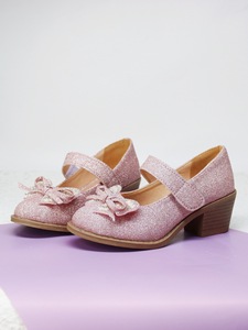 Zapatos de Tacón Alto para Niñas, Elegantes y Brillantes con Lazo, Ideales para Fiestas y Bodas, Venta al Por Mayor - Product Image 2