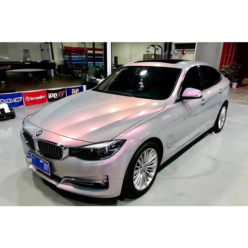 Ondis Best Selling Chameleon Candy Glitter Verlichte Voertuig Wrapping Vinyl Folie Auto Wrap