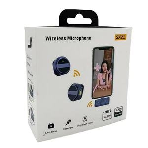 SX21 Type-C Wireless Lavalier <strong>Microphone</strong> Long Battery Life <strong>Condenser</strong> with Magnet Plastic for Conferences - Product Image 1