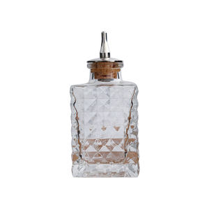 Offre Spéciale 90ml Premium Bar Tool Carré Bitters Bouteille Verre avec Métal Top <span class=keywords><strong>Cocktail</strong></span> Barman Spécial - Product Image 1