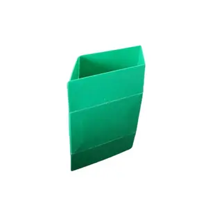 Boîte ondulée en PP vert réutilisable à bas prix en plastique ondulé de feuille creuse de pp