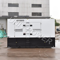 Générateur diesel silencieux triphasé 200 kW 250 kVA 220 V 12 V CC avec AVR, démarrage automatique, ATS, 1800 tr/min pour utilisation dans les mines