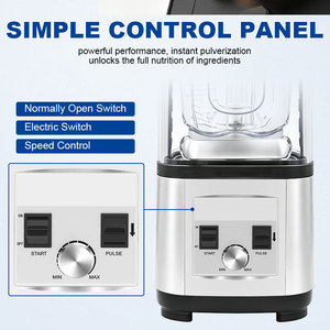 Frullatore Commerciale Professionale 8003FC per Smoothie, 2L, 1500W, 5+ Velocità, Mixer da <span class=keywords><strong>Cucina</strong></span> Multifunzione Insonorizzato - Product Image 3