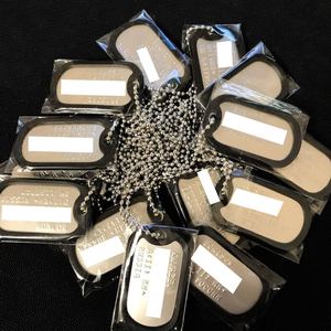 ป้ายห้อยคอสุนัขแบบขายส่ง หลากสีสัน สั่งทำได้ พร้อมชื่อ โลโก้  วัสดุสแตนเลส อลูมิเนียม  แบบนูนลาย  ชุดสร้อยคอป้ายห้อยคอสุนัขแบบ<span class=keywords><strong>ทหาร</strong></span>สหรัฐฯ - Product Image 4