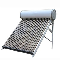 Système de collecteur solaire à usage domestique, mini collecteur solaire à tube sous vide chauffe-eau solaire en acier inoxydable