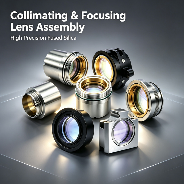 Laser Optics Set-Focusing & Collimating Lenses, 1064nm AR Coated, D30, F100/F125F150/F200, for Raytools/WSX Heads