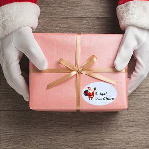 Hybsk 2x3 pulgadas Papá Noel Etiquetas de regalo grabables Pegatinas 300 Etiquetas adhesivas en un rollo - Product Image 3