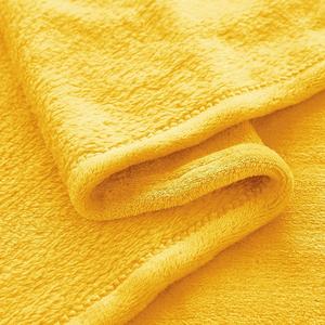 スーパーソフトウォーム軽量ぬいぐるみ居心地の良いファジーフリースブランケットソファ & ベッド用イエローゴールドスローブランケット - Product Image 6