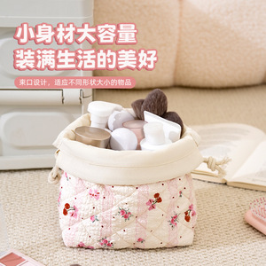 Speed And Constancy Cosmetic <b>Bag</b> <b>Drawstring</b> Large Capacity Makeup Storage Portable Travel Case - Product Image 3