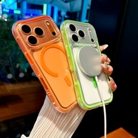 Nouvelle coque de téléphone magnétique colorée en TPU de 2,0 mm pour iPhone 16 Pro Max 17 17 Pro 17 Pro Max, antichoc, protection de haute qualité